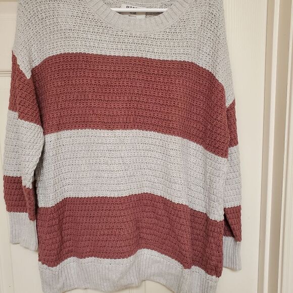 Old navy sweater womens size xlp  pink gray crerwneck sweater - Picture 6 of 8